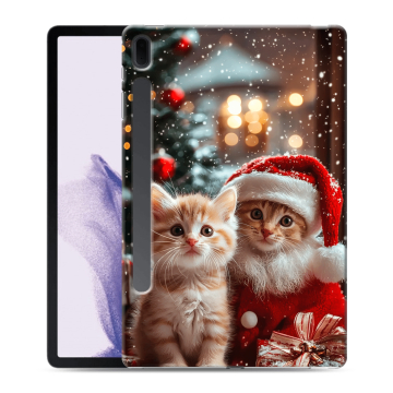 Силиконовый чехол на Samsung Galaxy Tab S7 FE с принтом Новый год