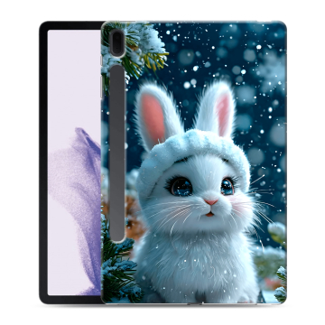 Силиконовый чехол на Samsung Galaxy Tab S7 FE с принтом Новый год