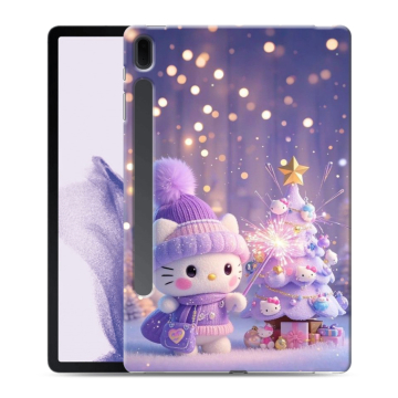 Силиконовый чехол на Samsung Galaxy Tab S7 FE с принтом Новый год