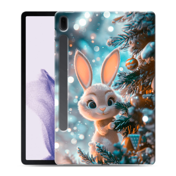 Силиконовый чехол на Samsung Galaxy Tab S7 FE с принтом Новый год