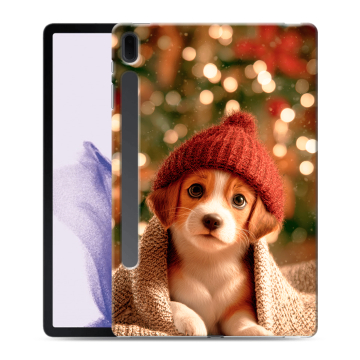 Силиконовый чехол на Samsung Galaxy Tab S7 FE с принтом Новый год