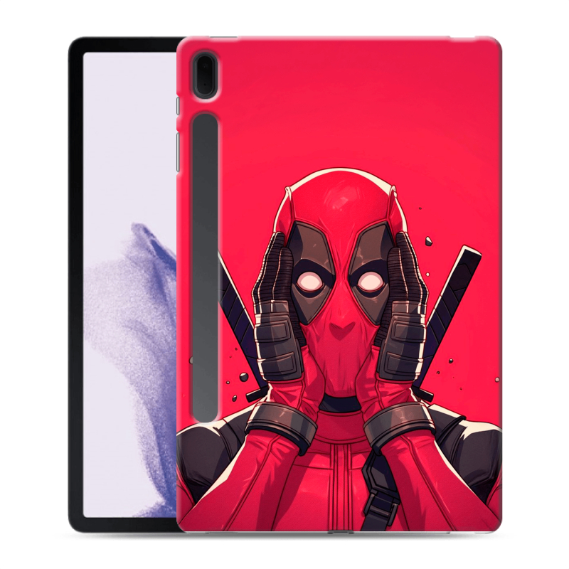 Силиконовый чехол на Samsung Galaxy Tab S7 FE с принтом Дедпул Deadpool Силиконовый чехол на Samsung Galaxy Tab S7 FE с принтом Дедпул Deadpool