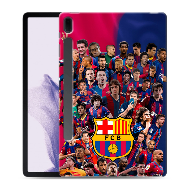 Силиконовый чехол на Samsung Galaxy Tab S7 FE с принтом Барселона Barcelona Силиконовый чехол на Samsung Galaxy Tab S7 FE с принтом Барселона Barcelona