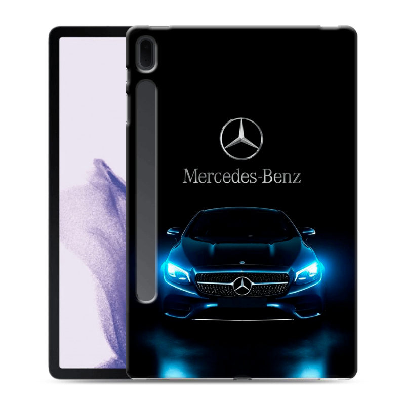 Силиконовый чехол на Samsung Galaxy Tab S7 FE с принтом Mercedes Мерседес Силиконовый чехол на Samsung Galaxy Tab S7 FE с принтом Mercedes Мерседес