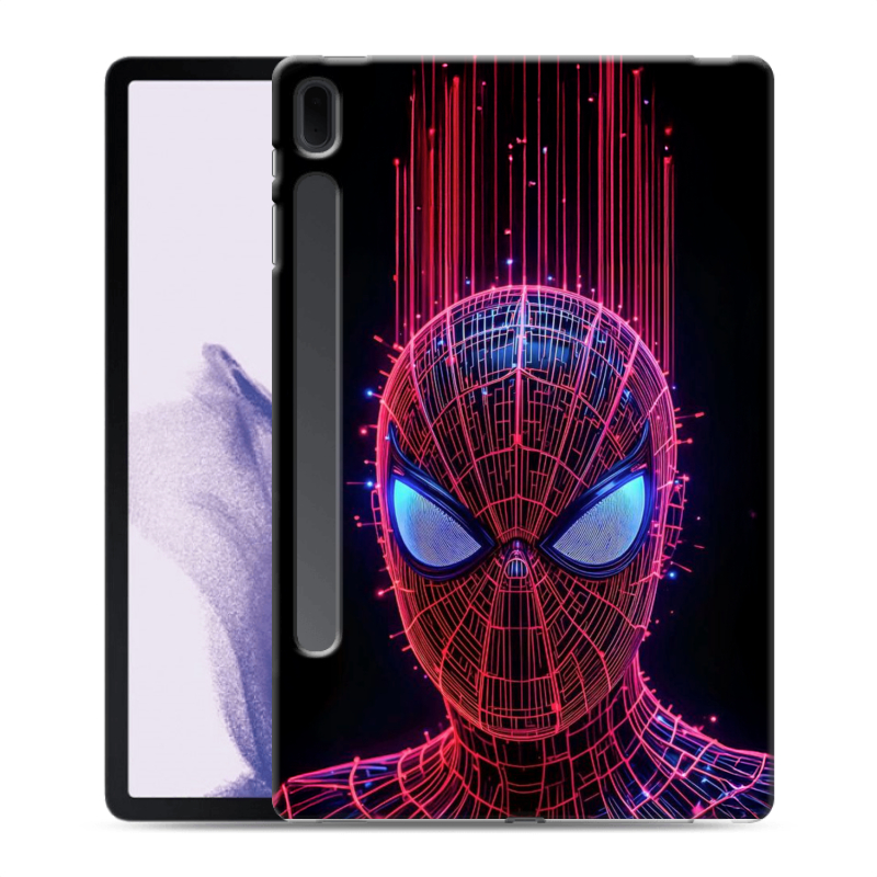 Силиконовый чехол на Samsung Galaxy Tab S7 FE с принтом Spiderman Человек паук Силиконовый чехол на Samsung Galaxy Tab S7 FE с принтом Spiderman Человек паук