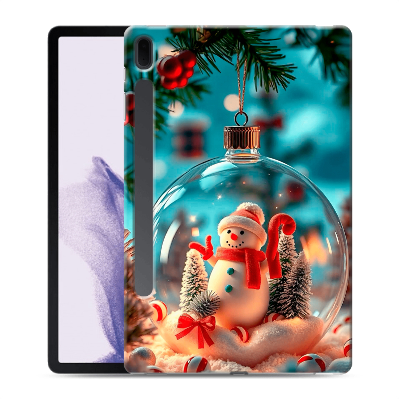 Силиконовый чехол на Samsung Galaxy Tab S7 FE с принтом Новый год Силиконовый чехол на Samsung Galaxy Tab S7 FE с принтом Новый год