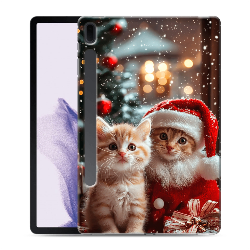Силиконовый чехол на Samsung Galaxy Tab S7 FE с принтом Новый год Силиконовый чехол на Samsung Galaxy Tab S7 FE с принтом Новый год