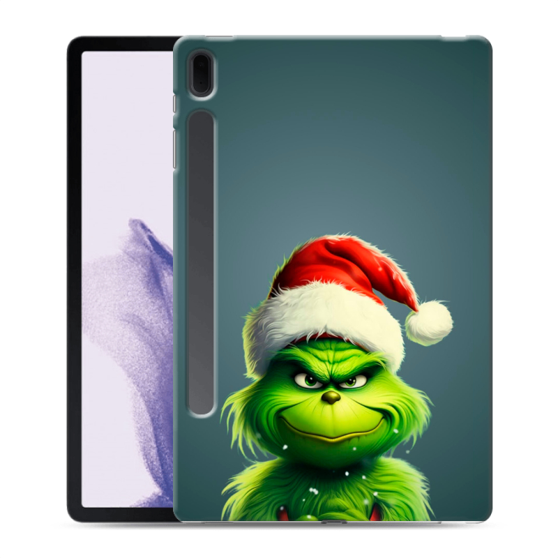 Силиконовый чехол на Samsung Galaxy Tab S7 FE с принтом Новый год Силиконовый чехол на Samsung Galaxy Tab S7 FE с принтом Новый год