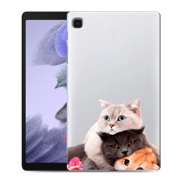 Силиконовый чехол на планшета Samsung Galaxy Tab A7 lite с принтом Кошки Силиконовый чехол на планшета Samsung Galaxy Tab A7 lite с принтом Кошки