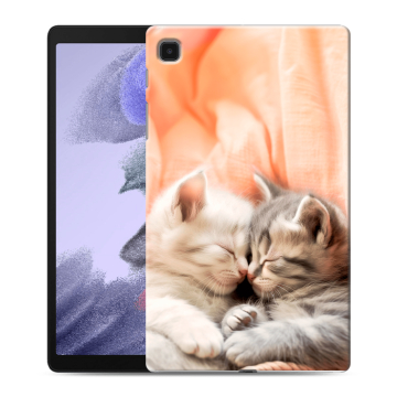 Силиконовый чехол на Samsung Galaxy Tab A7 lite с принтом Котята