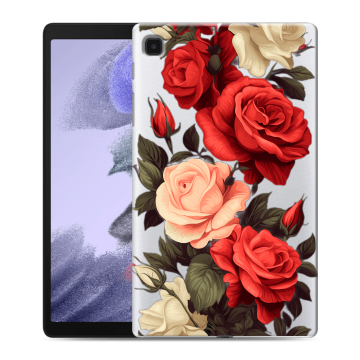 Силиконовый чехол на Samsung Galaxy Tab A7 lite с принтом Розы