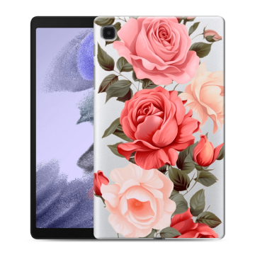 Силиконовый чехол на Samsung Galaxy Tab A7 lite с принтом Розы