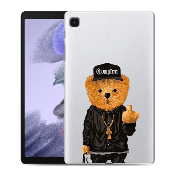 Силиконовый чехол на Samsung Galaxy Tab A7 lite с принтом Плюшевый медведь