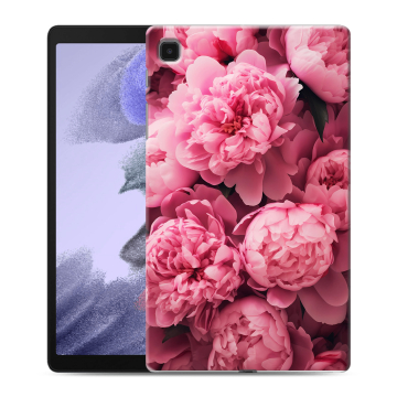 Силиконовый чехол на Samsung Galaxy Tab A7 lite с принтом цветы пионы