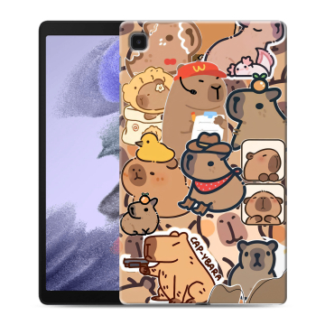 Силиконовый чехол на Samsung Galaxy Tab A7 lite с принтом капибара