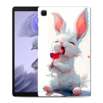 Силиконовый чехол на Samsung Galaxy Tab A7 lite с принтом кролик зайчик