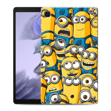 Силиконовый чехол на Samsung Galaxy Tab A7 lite с принтом Миньоны Силиконовый чехол на Samsung Galaxy Tab A7 lite с принтом Миньоны