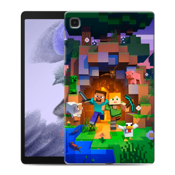 Силиконовый чехол на Samsung Galaxy Tab A7 lite с принтом Майнкрафт Minecraft Силиконовый чехол на Samsung Galaxy Tab A7 lite с принтом Майнкрафт Minecraft