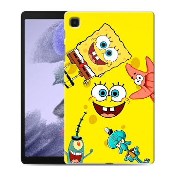 Силиконовый чехол на Samsung Galaxy Tab A7 lite с принтом Спанч боб Спанчбоб