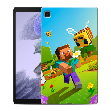 Силиконовый чехол на Samsung Galaxy Tab A7 lite с принтом Майнкрафт Minecraft
