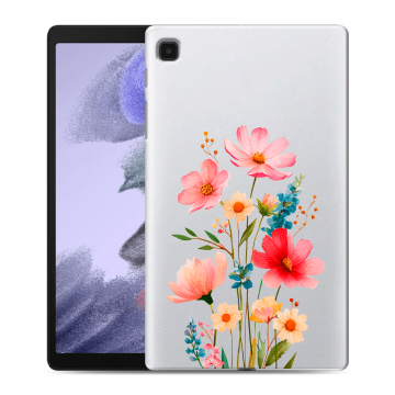 Силиконовый чехол на Samsung Galaxy Tab A7 lite с принтом Цветы