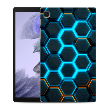 Силиконовый чехол на Samsung Galaxy Tab A7 lite с принтом Неоновые соты
