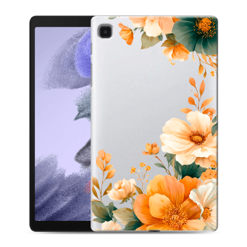 Силиконовый чехол на Samsung Galaxy Tab A7 lite с принтом Цветы принт