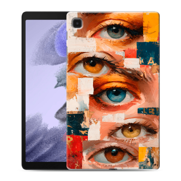 Силиконовый чехол на Samsung Galaxy Tab A7 lite с принтом Модный принт