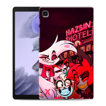 Силиконовый чехол на Samsung Galaxy Tab A7 lite с принтом Hazbin Hotel Отель Хазбин