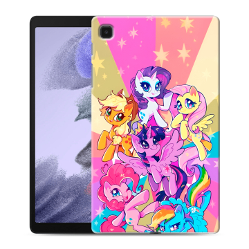 Силиконовый чехол на Samsung Galaxy Tab A7 lite с принтом My little pony Дружба чудо Силиконовый чехол на Samsung Galaxy Tab A7 lite с принтом My little pony Дружба чудо