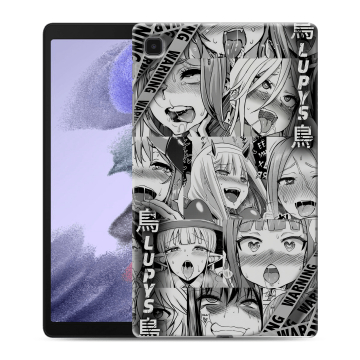 Силиконовый чехол на Samsung Galaxy Tab A7 lite с принтом Ahegao Ахегао Аниме