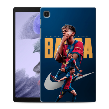 Силиконовый чехол на Samsung Galaxy Tab A7 lite с принтом Барселона Barca Yamal Силиконовый чехол на Samsung Galaxy Tab A7 lite с принтом Барселона Barca Yamal