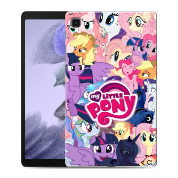 Силиконовый чехол на Samsung Galaxy Tab A7 lite с принтом My little pony Дружба чудо