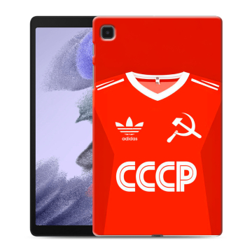 Силиконовый чехол на Samsung Galaxy Tab A7 lite с принтом Флаг Герб СССР