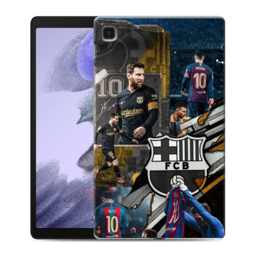 Силиконовый чехол на Samsung Galaxy Tab A7 lite с принтом Messi Barcelona Силиконовый чехол на Samsung Galaxy Tab A7 lite с принтом Messi Barcelona