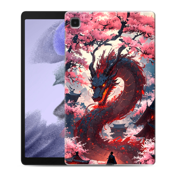 Силиконовый чехол на Samsung Galaxy Tab A7 lite с принтом Дракон Японский Силиконовый чехол на Samsung Galaxy Tab A7 lite с принтом Дракон Японский