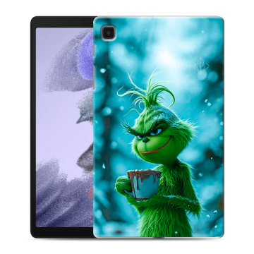 Силиконовый чехол на Samsung Galaxy Tab A7 lite с принтом Новый год гринч