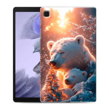 Силиконовый чехол на Samsung Galaxy Tab A7 lite с принтом Новый год
