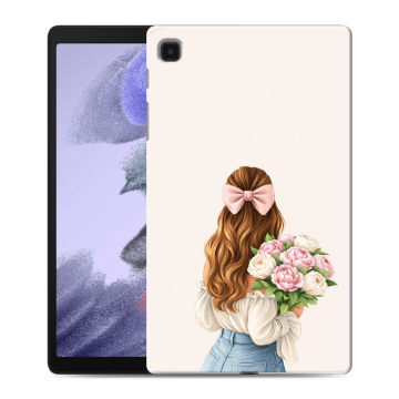 Силиконовый чехол на Samsung Galaxy Tab A7 lite с принтом женский