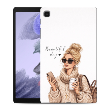 Силиконовый чехол на Samsung Galaxy Tab A7 lite с принтом женский Силиконовый чехол на Samsung Galaxy Tab A7 lite с принтом женский