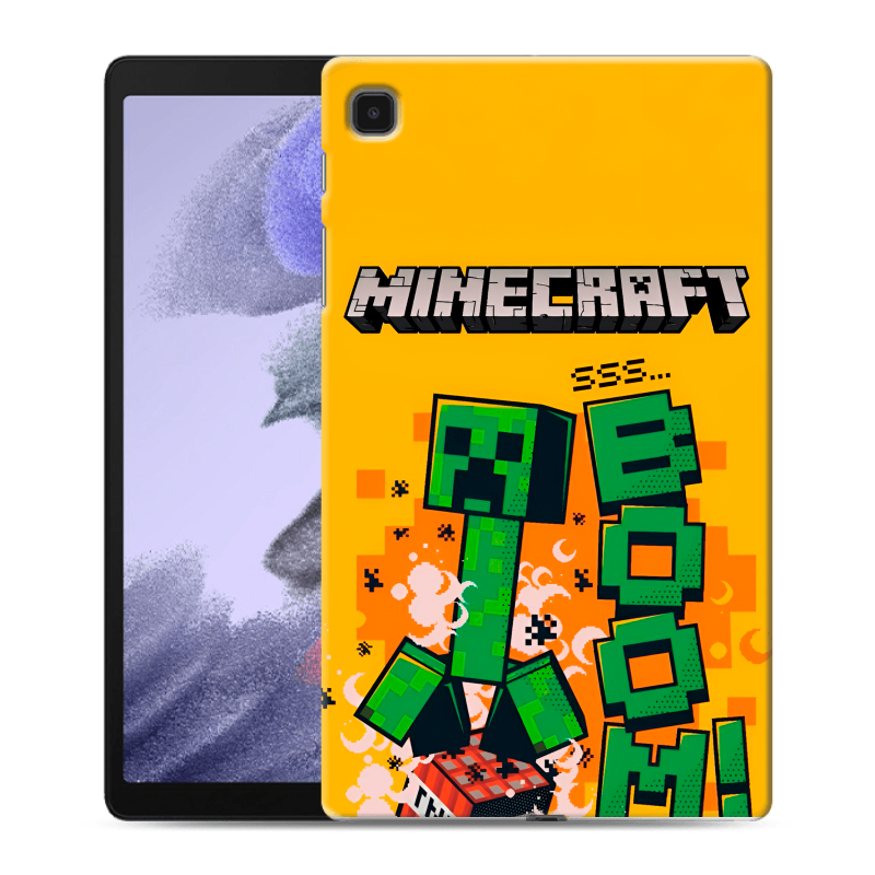 Силиконовый чехол на Samsung Galaxy Tab A7 lite с принтом Майнкрафт Minecraft Силиконовый чехол на Samsung Galaxy Tab A7 lite с принтом Майнкрафт Minecraft