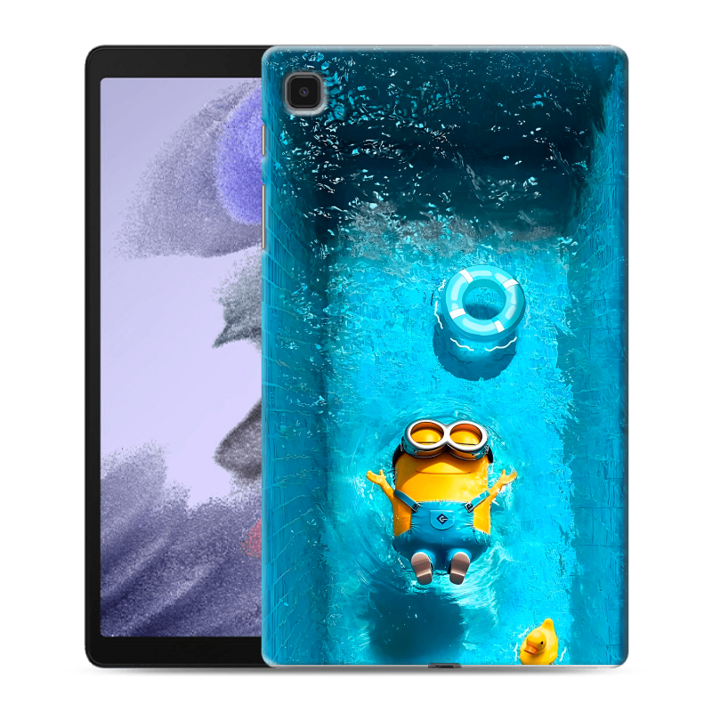 Силиконовый чехол на Samsung Galaxy Tab A7 lite с принтом Миньоны Силиконовый чехол на Samsung Galaxy Tab A7 lite с принтом Миньоны