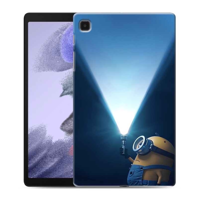 Силиконовый чехол на Samsung Galaxy Tab A7 lite с принтом Миньоны Силиконовый чехол на Samsung Galaxy Tab A7 lite с принтом Миньоны