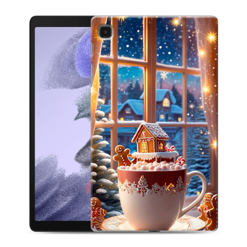 Силиконовый чехол на Samsung Galaxy Tab A7 lite с принтом Новый год Силиконовый чехол на Samsung Galaxy Tab A7 lite с принтом Новый год