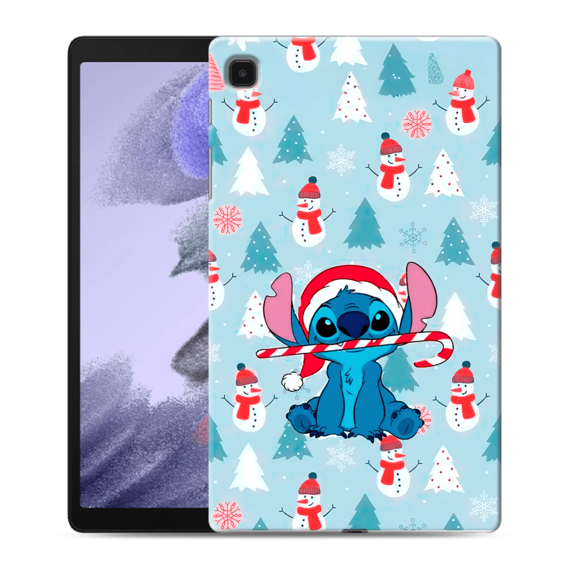 Силиконовый чехол на Samsung Galaxy Tab A7 lite с принтом Стич Новый год Силиконовый чехол на Samsung Galaxy Tab A7 lite с принтом Стич Новый год