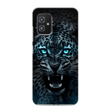 Силиконовый чехол на ASUS ZenFone 8 с принтом Темный леопард Силиконовый чехол на ASUS ZenFone 8 с принтом Темный леопард