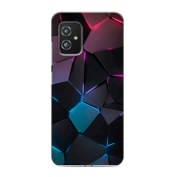 Силиконовый чехол на ASUS ZenFone 8 с принтом Геометрия неона Силиконовый чехол на ASUS ZenFone 8 с принтом Геометрия неона