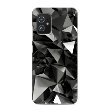 Силиконовый чехол на ASUS ZenFone 8 с принтом Черные кристаллы Силиконовый чехол на ASUS ZenFone 8 с принтом Черные кристаллы