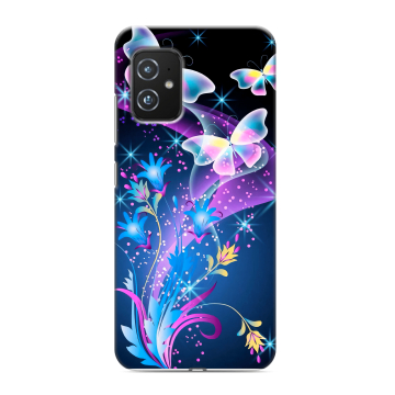 Силиконовый чехол на ASUS ZenFone 8 с принтом Бабочки