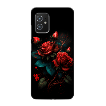 Силиконовый чехол на ASUS ZenFone 8 с принтом Розы красные